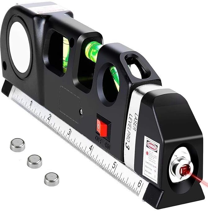 01 Laser Level Pro 3 Multipurpose Alignment Tool with Measuring Scale Non-magnetic Line Level-image-8