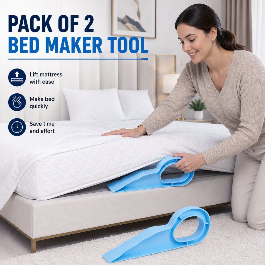 dealoma Pack of 2 Mattress Lifter Tool Easy Bed Making Easy Bed Making Utility Tool Pack of 2 Mattress Lifter Tool Easy Bed Making Easy Bed Making Utility Tool Magnetic Line Level-picture-26