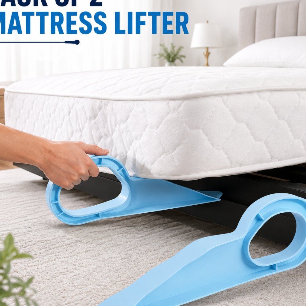 dealoma Pack of 2 Mattress Lifter Home Use Heavy Mattress Utility Tool 546 Pack of 2 Mattress Lifter Home Use Heavy Mattress Utility Tool 546 Magnetic Line Level-picture-19