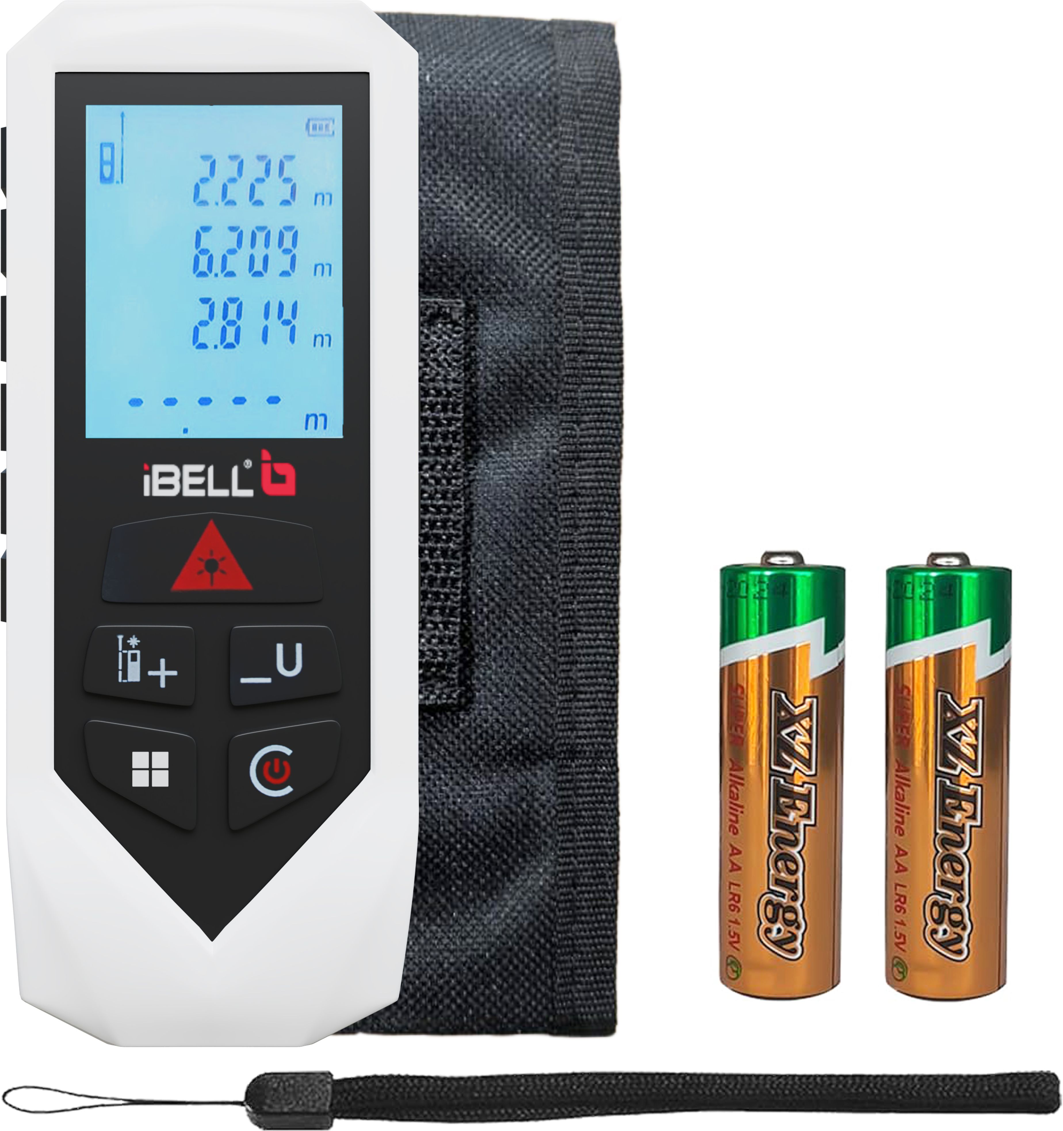 60M, Backlit LCD Display DM60-02 Professional Laser Distance Meter 60m with Area, Pythagorean Measurement Non-magnetic Engineer's Precision Level-image-10