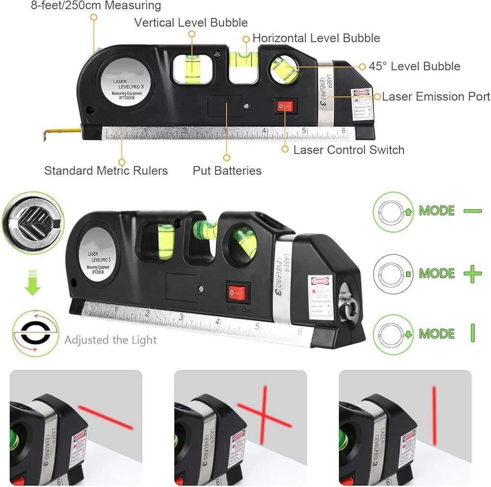 d+one Laser Measure Pro 3D 13 Laser Measure Pro 3D 13 Non-magnetic Carpenter's Level-picture-56