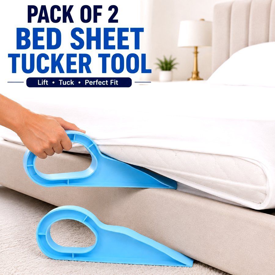 dealoma Pack of 2 Mattress Helper Heavy Mattress Flat Wedge Utility Tool 671 Pack of 2 Mattress Lifter Tool for Ergonomic Design Quick Tucking Home Util Magnetic Line Level-picture-13