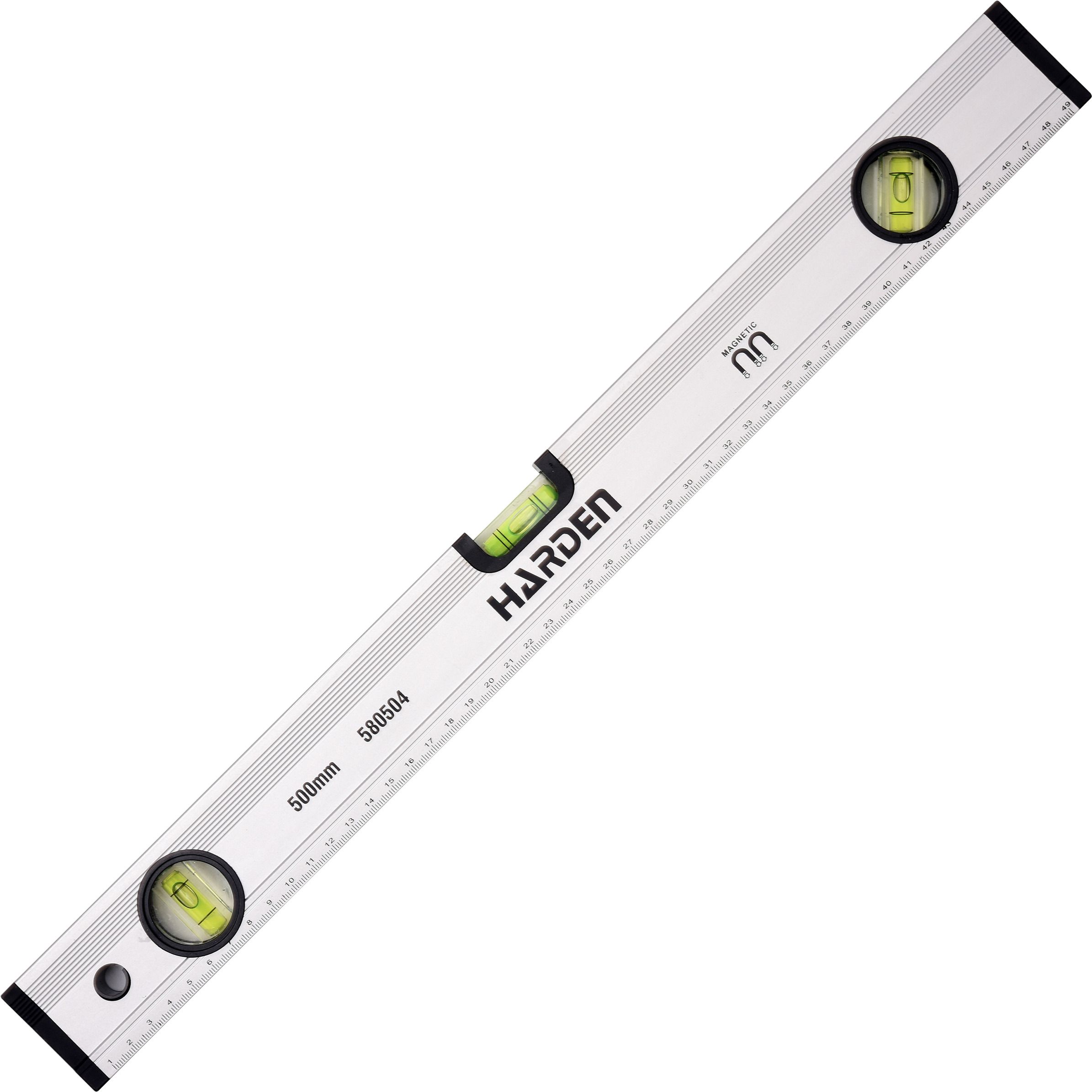 500mm Three Vials Spirit Level with Bottom Magnetic Design and Aluminium Body - 580504 - Magnetic Torpedo Level-image-12