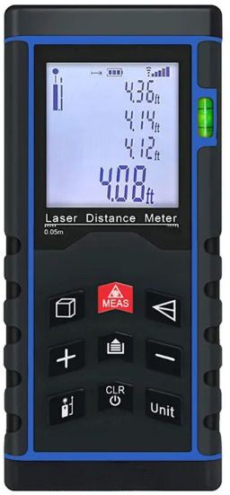 Laser Distance Meter Waterproof Level 40 Meter LDM Laser Range Finder LDM-40 Non-magnetic Electronic Level