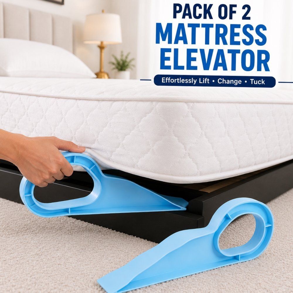 dealoma Pack of 2 Mattress Lift Tool Quick Tucking Easy Lift Utility Tool 53 Pack of 2 Mattress Lifter for Comfort Grip Ergonomic Design Home Utility To Magnetic Line Level-picture-50
