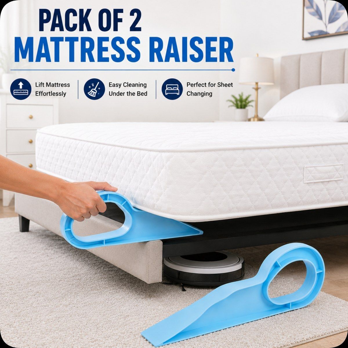 dealoma Pack of 2 Mattress Tucking Tool Cleaning Helper Bedroom Utility Tool 632 Pack of 2 Mattress Tucking Tool Cleaning Helper Bedroom Utility Tool 632 Magnetic Line Level-picture-15