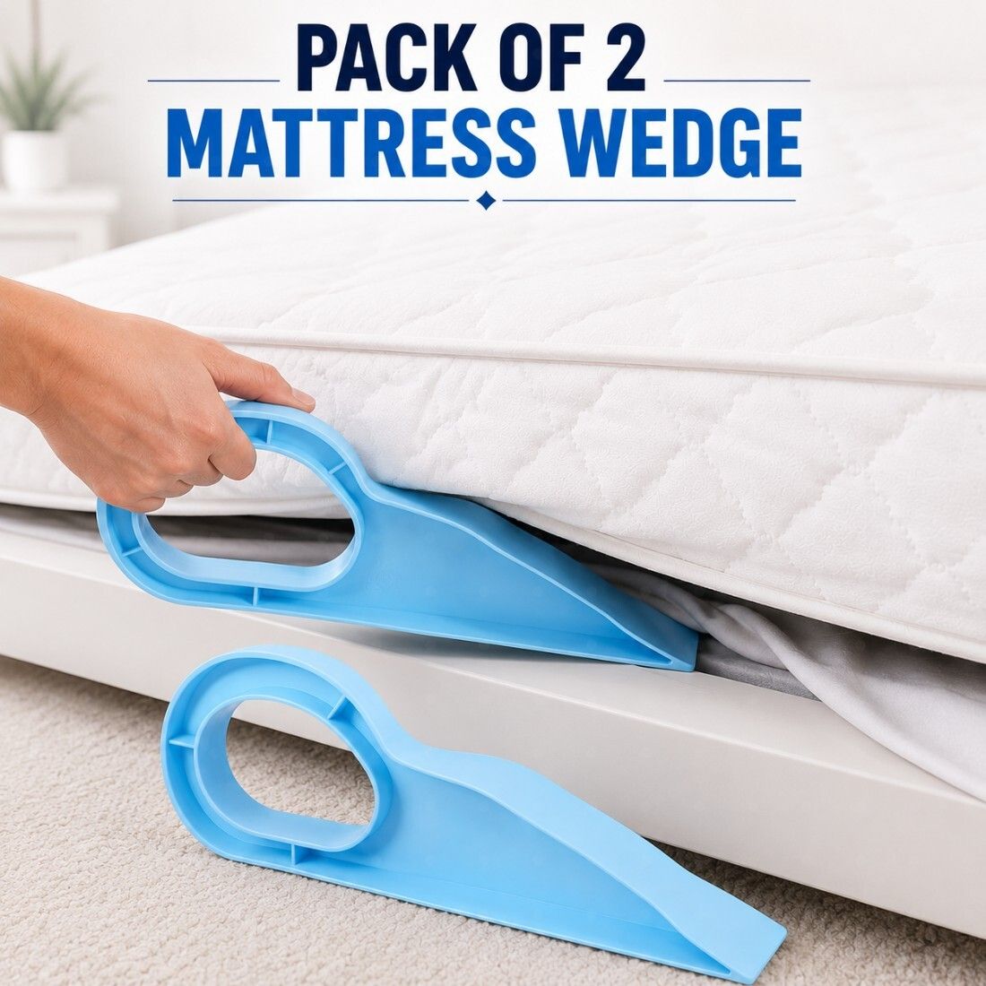 dealoma Pack of 2 Mattress Lifter Plastic Heavy Mattress Utility Tool 402 Pack of 2 Mattress Lifter Tool for Heavy Mattress Plastic Home Utility Tool Magnetic Line Level-picture-10