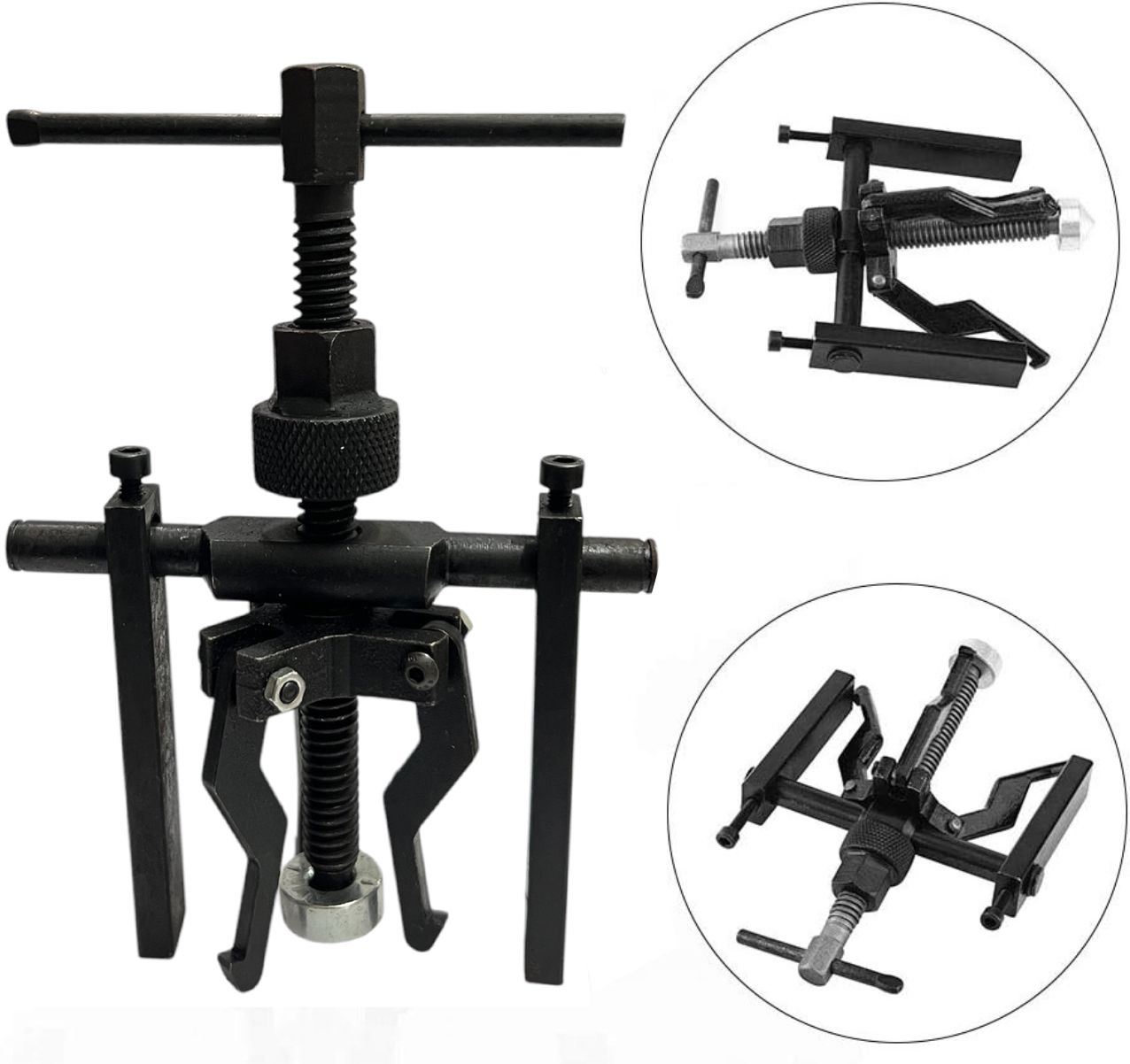 adawat 3 Jaw Pilot Bearing Puller Inner Bearing Puller Gear Puller Reversible Inner Lever Tool-picture-12