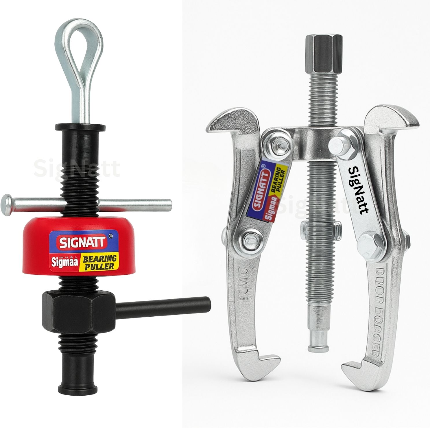 signatt Heavy Duty 2 in 1 Fan Bearing Puller & 3 Leg 4 Inch Bearing Puller Set Lever Tool-picture-21