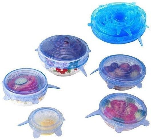 ablue clipper Reusable Silicone Stretch Dishwasher Microwave & Freeze Safe Lid Flexible Cover 2.6 inch, 3.8 inch, 4.5 inch, 5.7 inch, 6.5 inch, 8.3 inch Lid Set, Pack of 6-picture-49