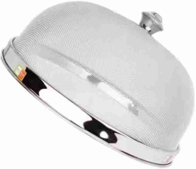 Stainless Steel 1 PC Silver Net Dish Cover Multipurpose Mesh Dome Food Cover 9 inch Lid, Pack of 1-image-14
