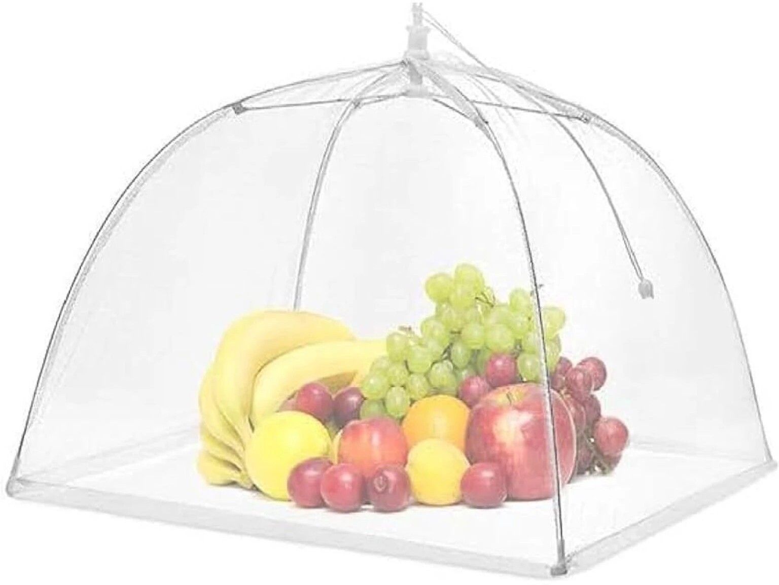 Collapsible Screen Net Protectors for Outdoors Parties Picnics -White 17.39 inch Lid, Pack of 1-image-20