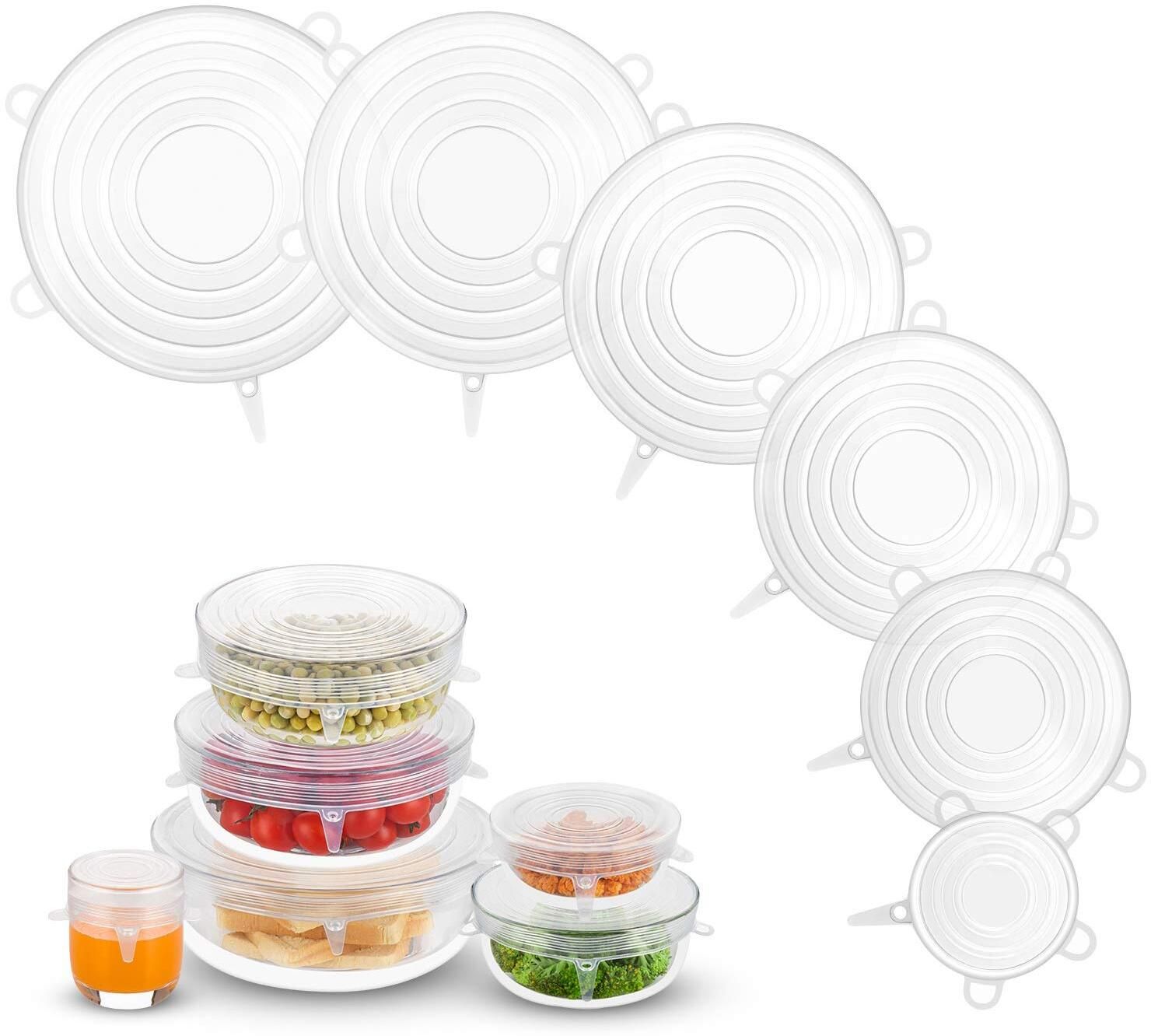 vhbie Silicone Stretch Lids 2 inch Lid Set, Pack of 6-picture-1