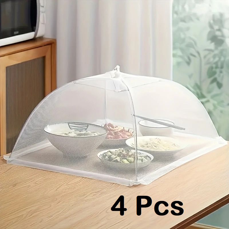 Pop-Up Mesh Food Covers Tent Umbrella 4 Pack 17 inch Reusable 17.39 inch Lid, Pack of 4-image-31