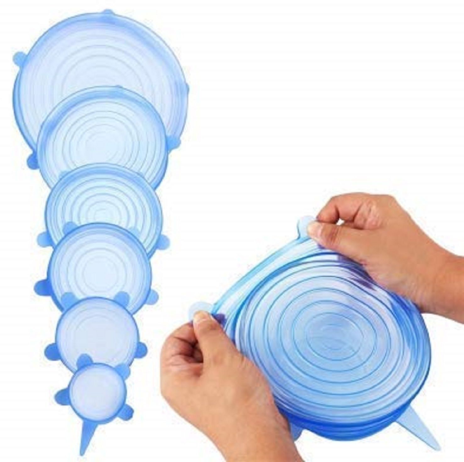 ablue clipper silicone lid cover 10 inch Lid Set (pack of 6 lid cover,multicolor) 2.6 inch Lid Set, Pack of 6-picture-41