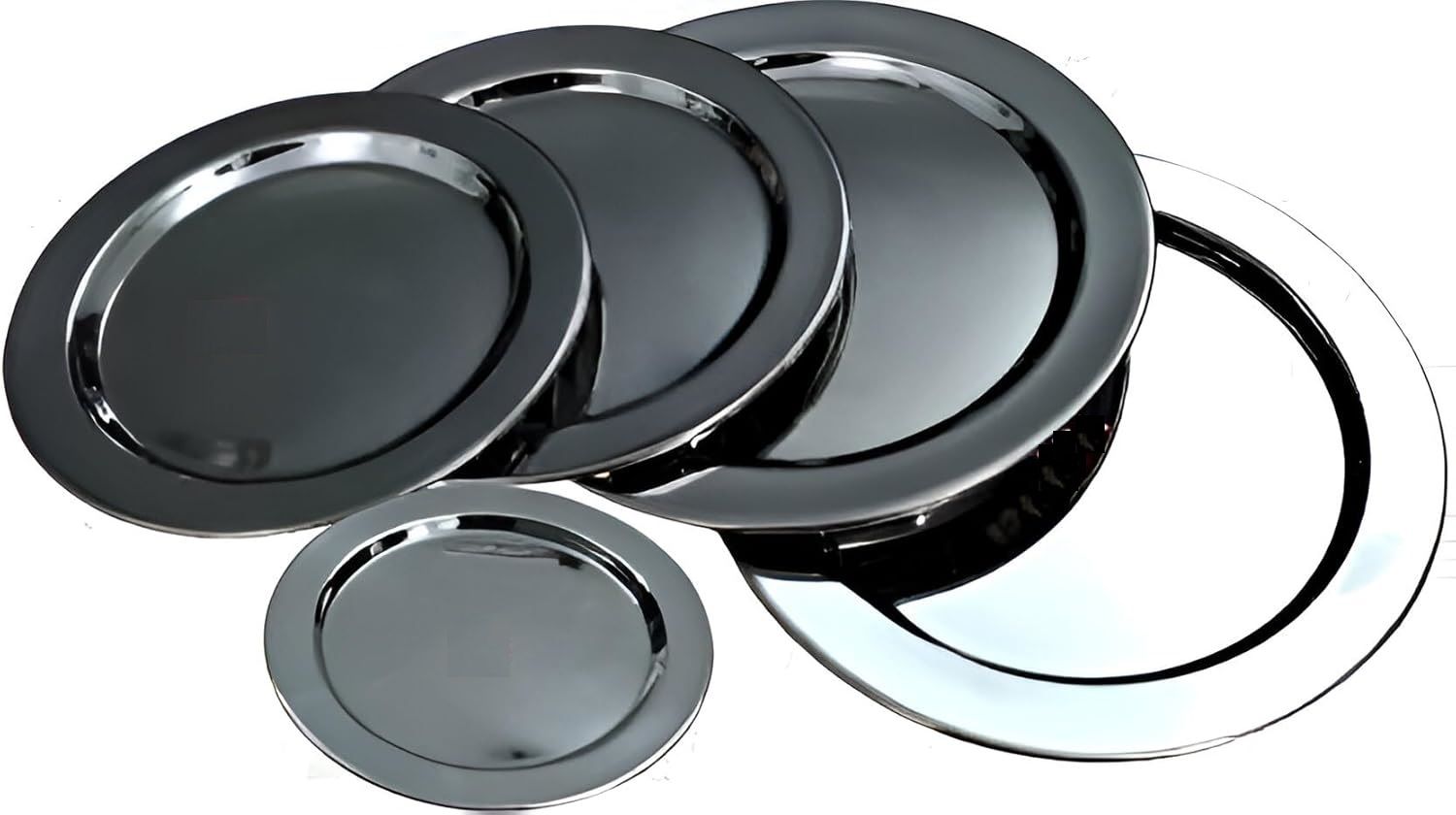 Stainless Steel Heavy Ciba Lids/Plate for Tope/Kadhai - (Size No - 8,9,10,11,12) 14.6 inch, 15.8 inch, 17 inch, 18.8 inch, 20 inch Lid Set, Pack of 5-image-39