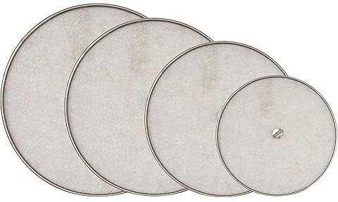 Premium Stainless Steel4-Net Cover Set for Frying Pans, Pots, and Tawas 7 inch, 8 inch, 9 inch, 10 inch Lid Set, Pack of 1-image-45