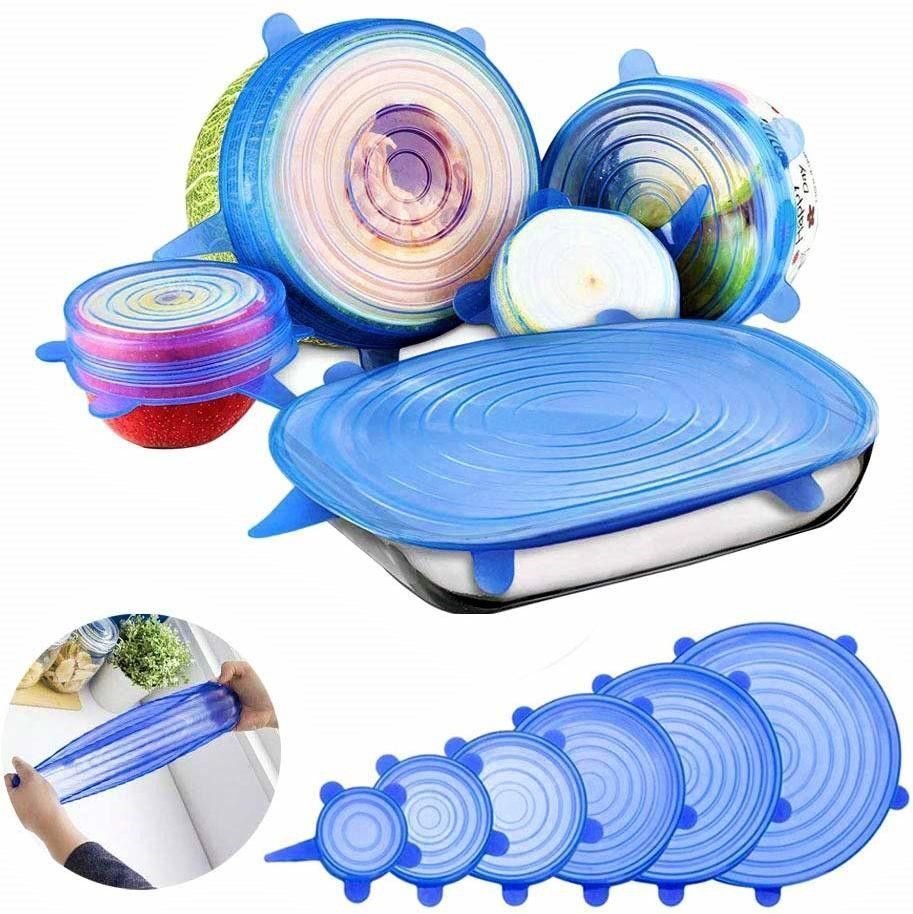 ablue clipper XX®-932-FV-Silicone Stretch Lids, Fit Different Sizes Silicone Lids 8 inch Lid Set, Pack of 6-picture-49