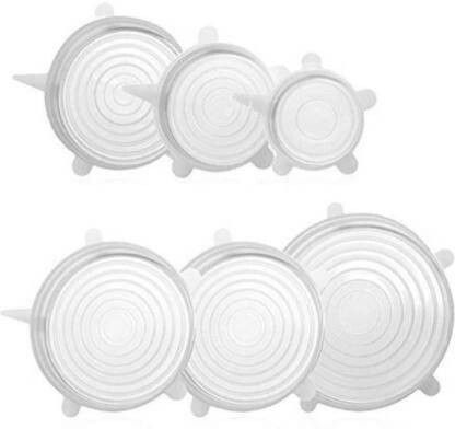 Silicone Stretch Lid reuseable Flexible Covers Round Square Bowl Dishe Plate Jar 10 inch Lid Set-image-38