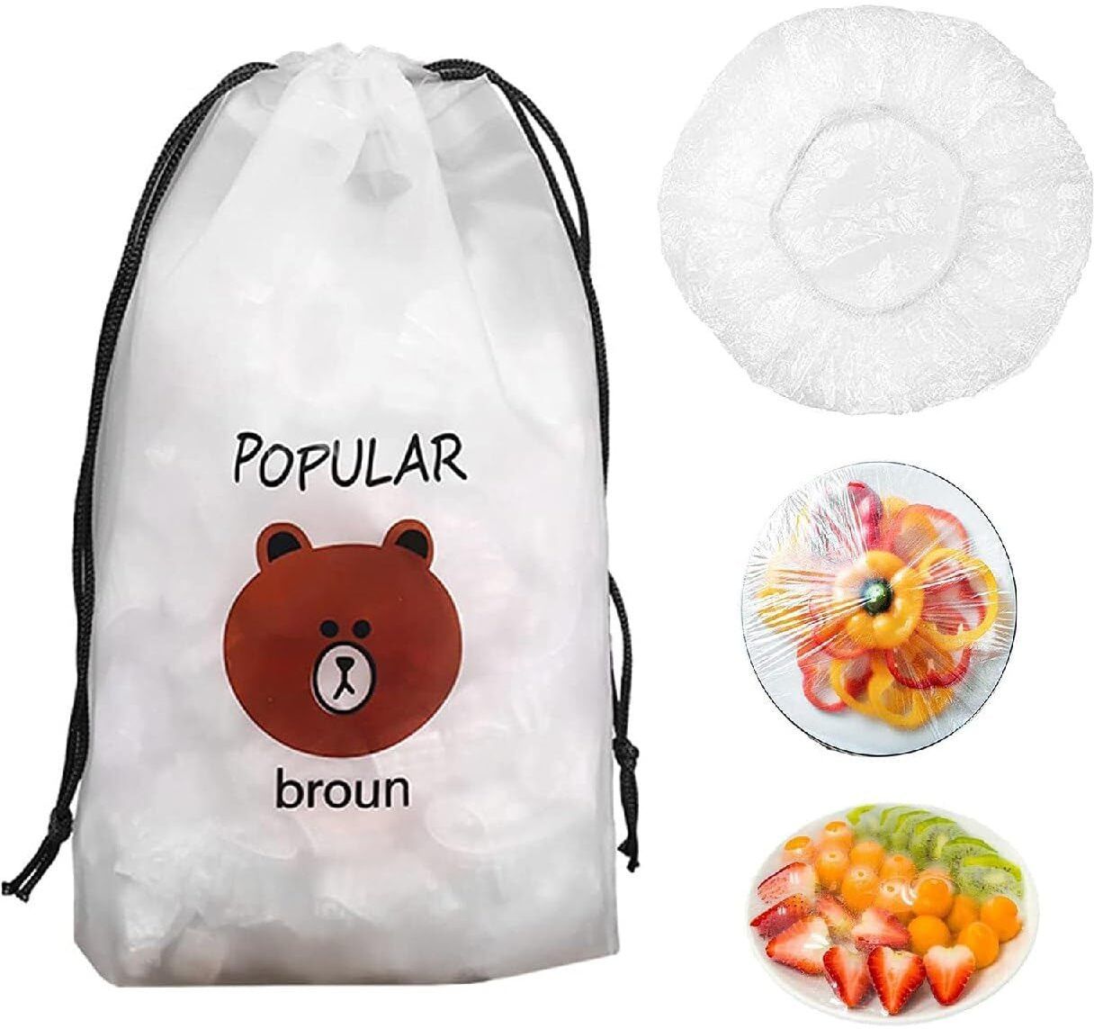 maukir Reusable Elastic Food Storage Covers, Plastic Sealing Elastic Stretch Bowl Lids 15 inch Lid Set, Pack of 1-picture-10