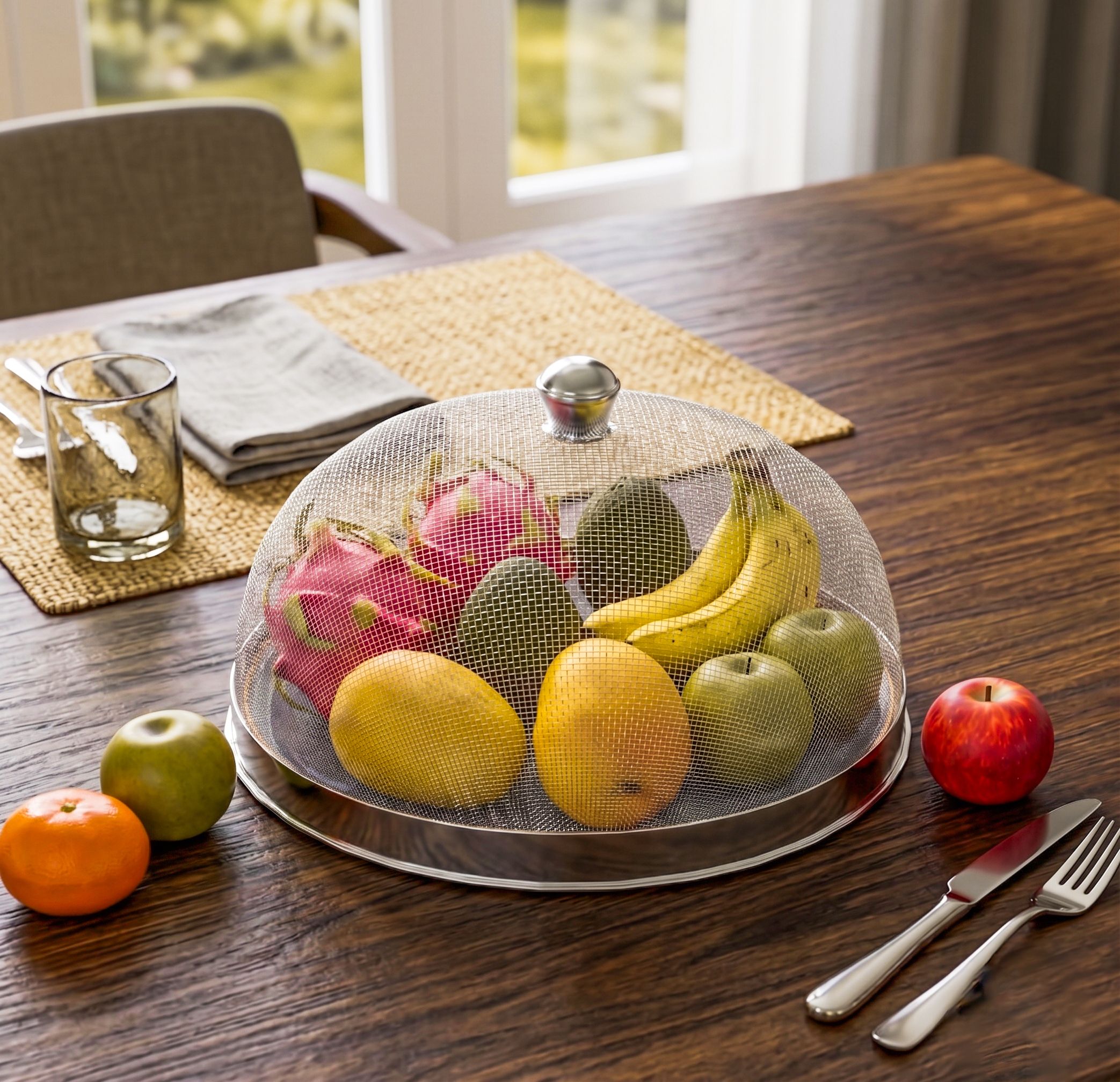 Mesh food dome cover 8 inch Lid, Pack of 1-image-18