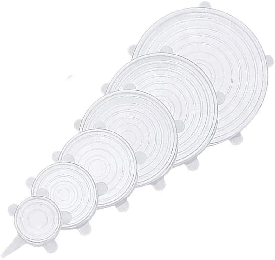 homfel Silicone Stretch Lids, Multi-Size Reusable Food Covers for Bowls and Containers 5 inch Lid Set, Pack of 12-picture-9