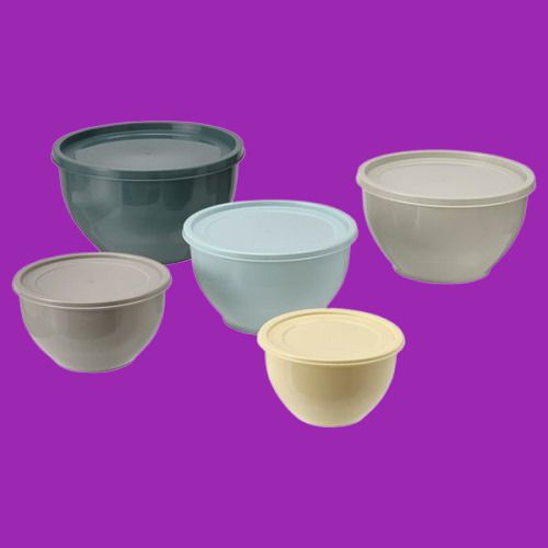 ikea GARNITYREN Bowl with lid, set of 5, mixed colours 29 inch Lid Set, Pack of 1-picture-9