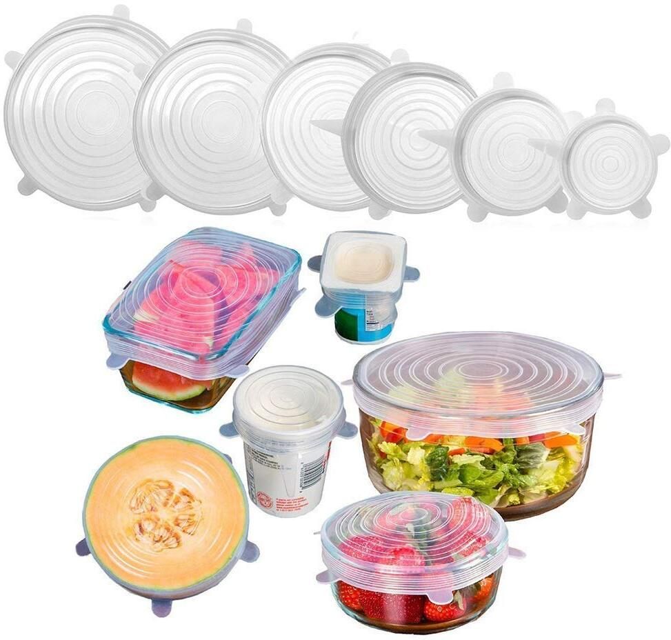 lumevo Silicon Food Wrap Lid 2.5 inch Lid Set, Pack of 6-picture-10
