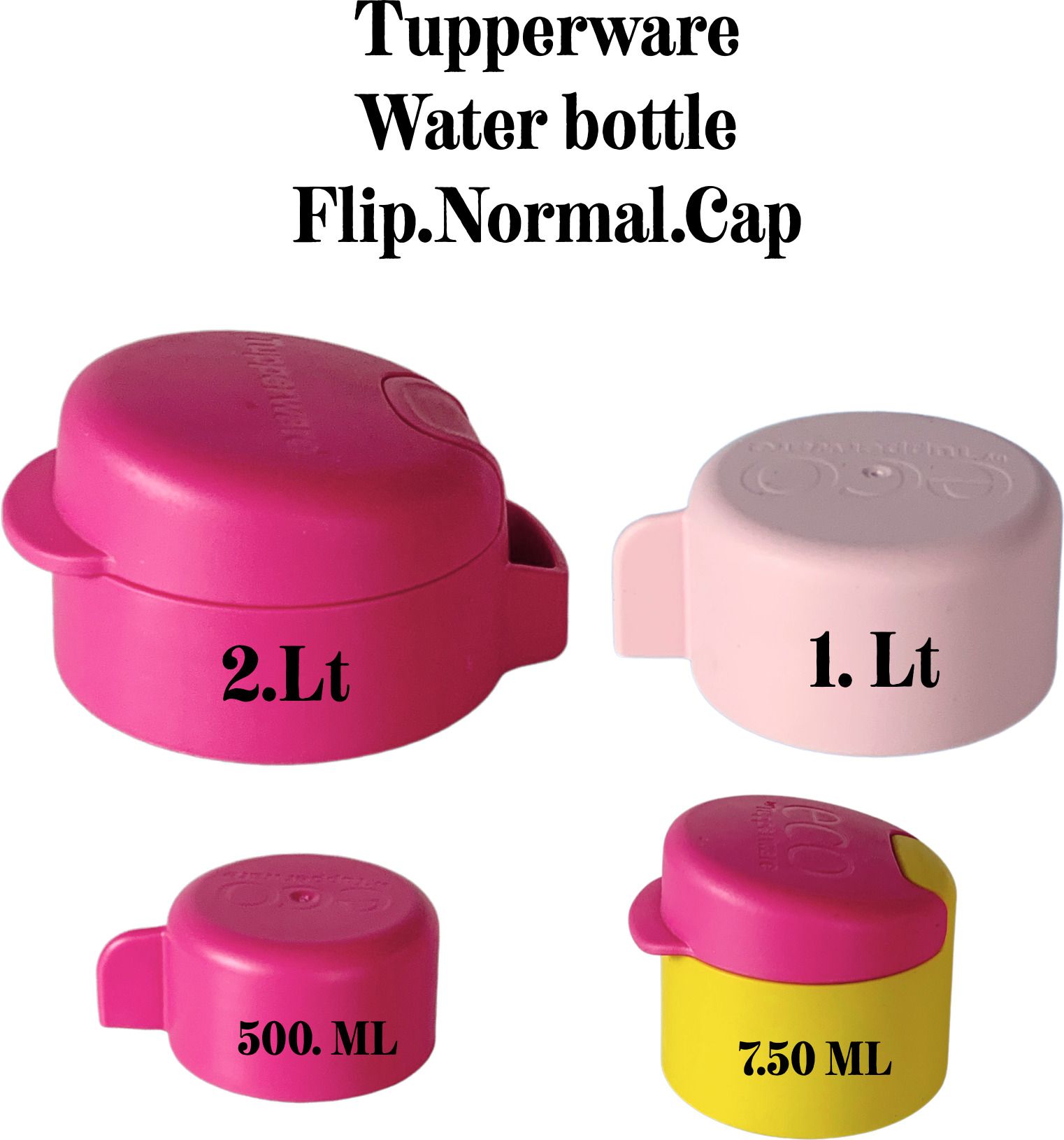 lid )(1 piece 2 LT FLiP)(1 piece 1 LT NORMAL)(1 piece7.50 mL flip)(500 mL normal 2.5 inch Lid Set, Pack of 4-image-31