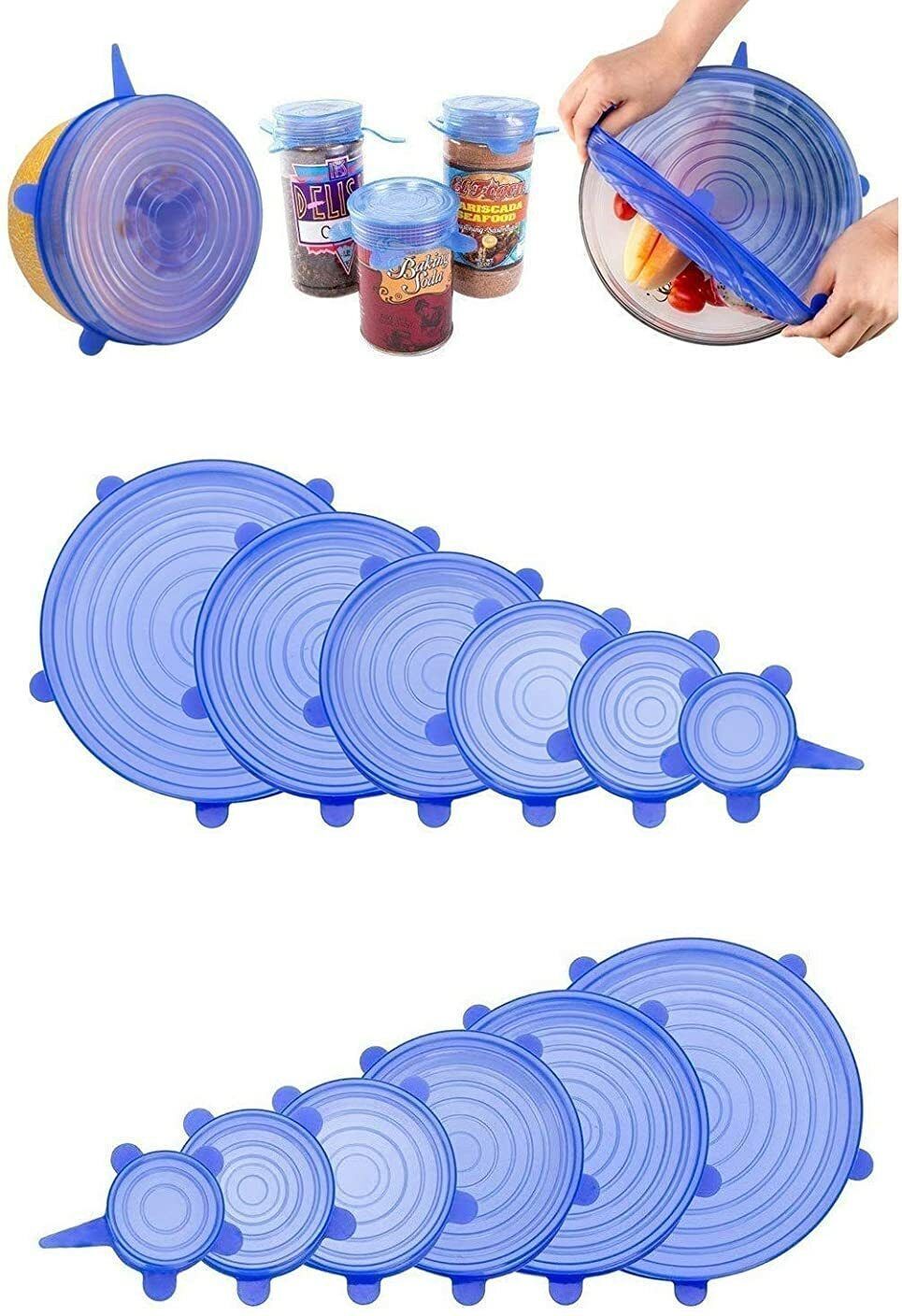 ablue clipper IVX®-909-CD-Food and Bowl Covers, Dishwasher and Freezer Safe 5 inch Lid Set, Pack of 12-picture-4