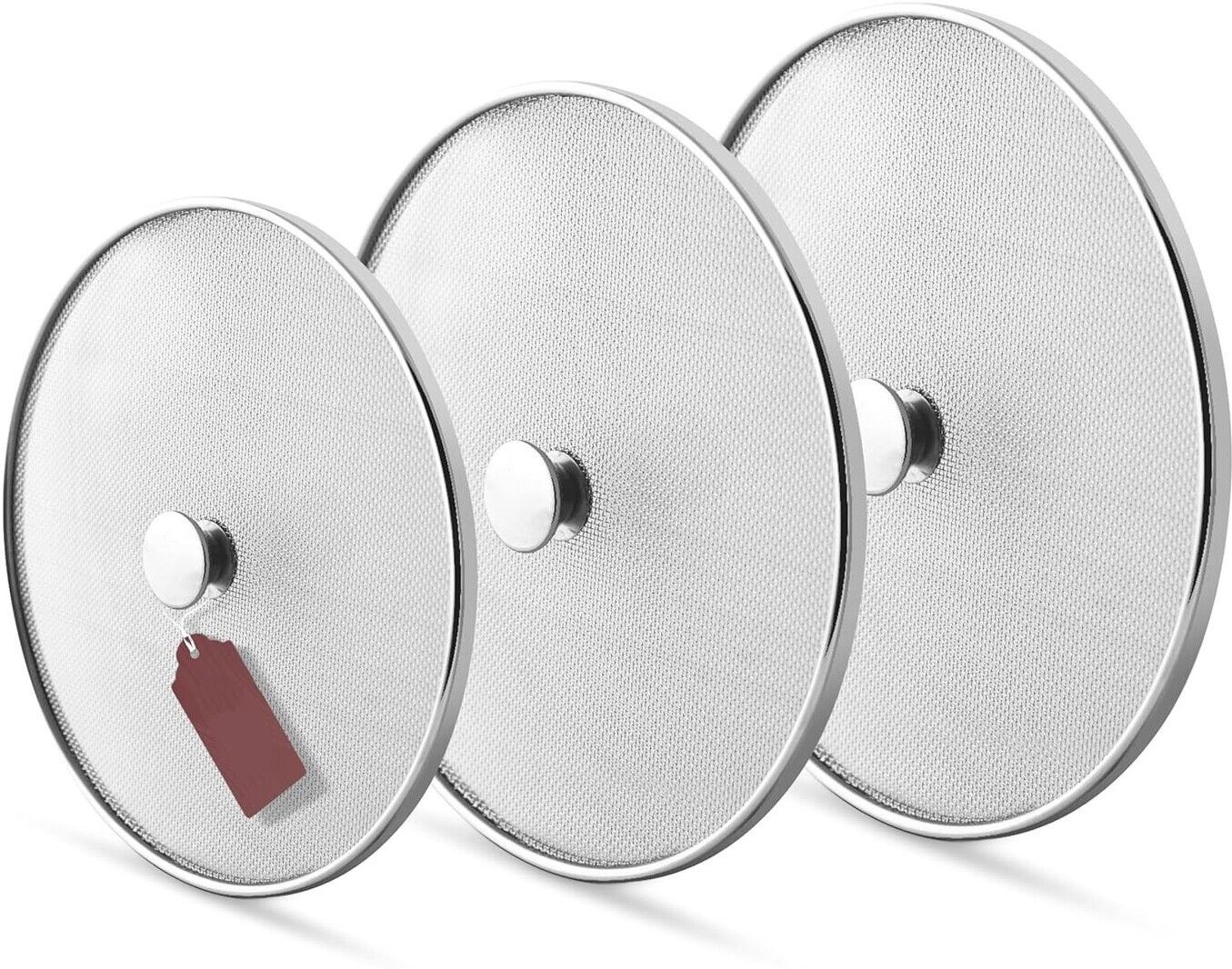 Stainless Steel Food Cover Milk Cover Net Lids Jali Multipurpose 8 inch, 9 inch, 10 inch Lid, Pack of 3