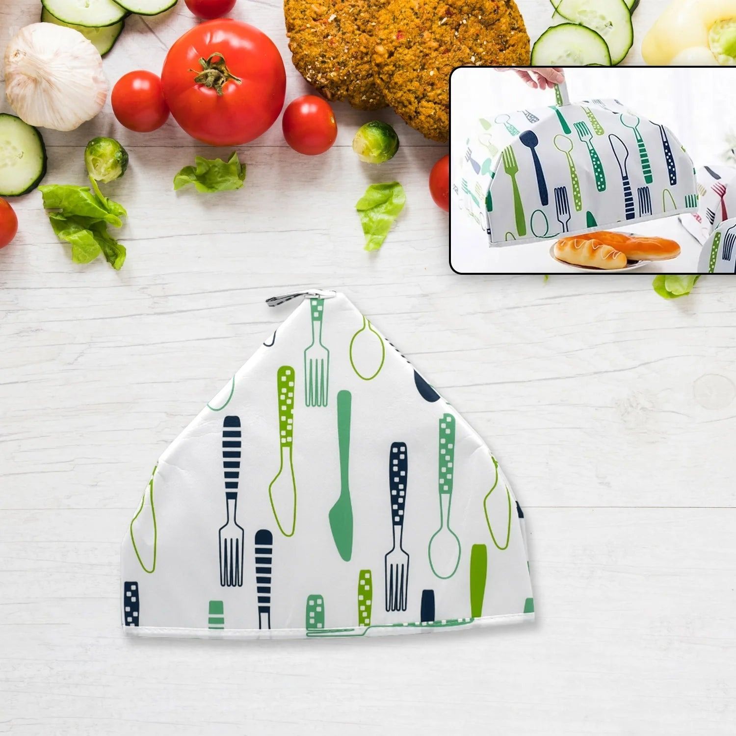 chapo Foldable Food Covers, Kitchen Lid Foldable Cover (1 Pc / Small) 7 inch Lid Set, Pack of 1-picture-0