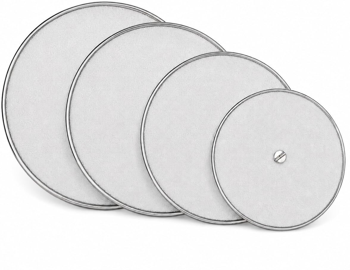 Stainless Steel Splatter Screen / Mesh Net Cover Set 0 inch Lid Set, Pack of 4-image-13