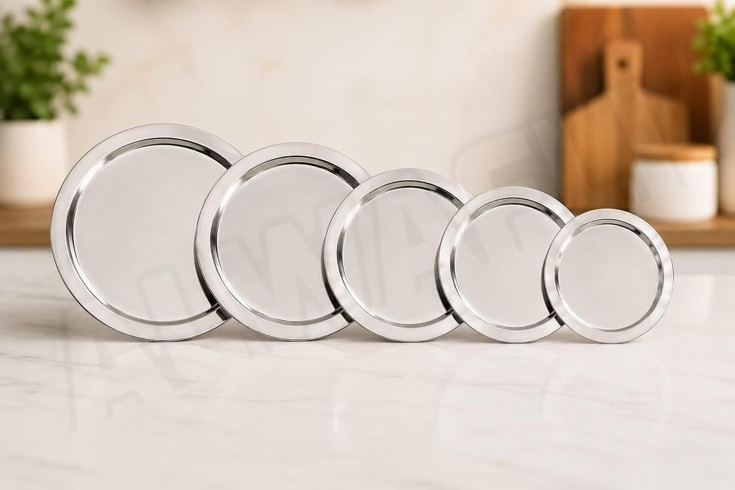 Premium Stainless Steel Lid Set for Pots & Bowls 5.12 inch Lid, Pack of 5-image-7