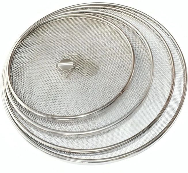 Premium Stainless Steel Splatter Screen Lid Set | Oil Splash Guard Pack of 4 6 inch, 7 inch, 8 inch, 9 inch Lid Set, Pack of 4-image-43