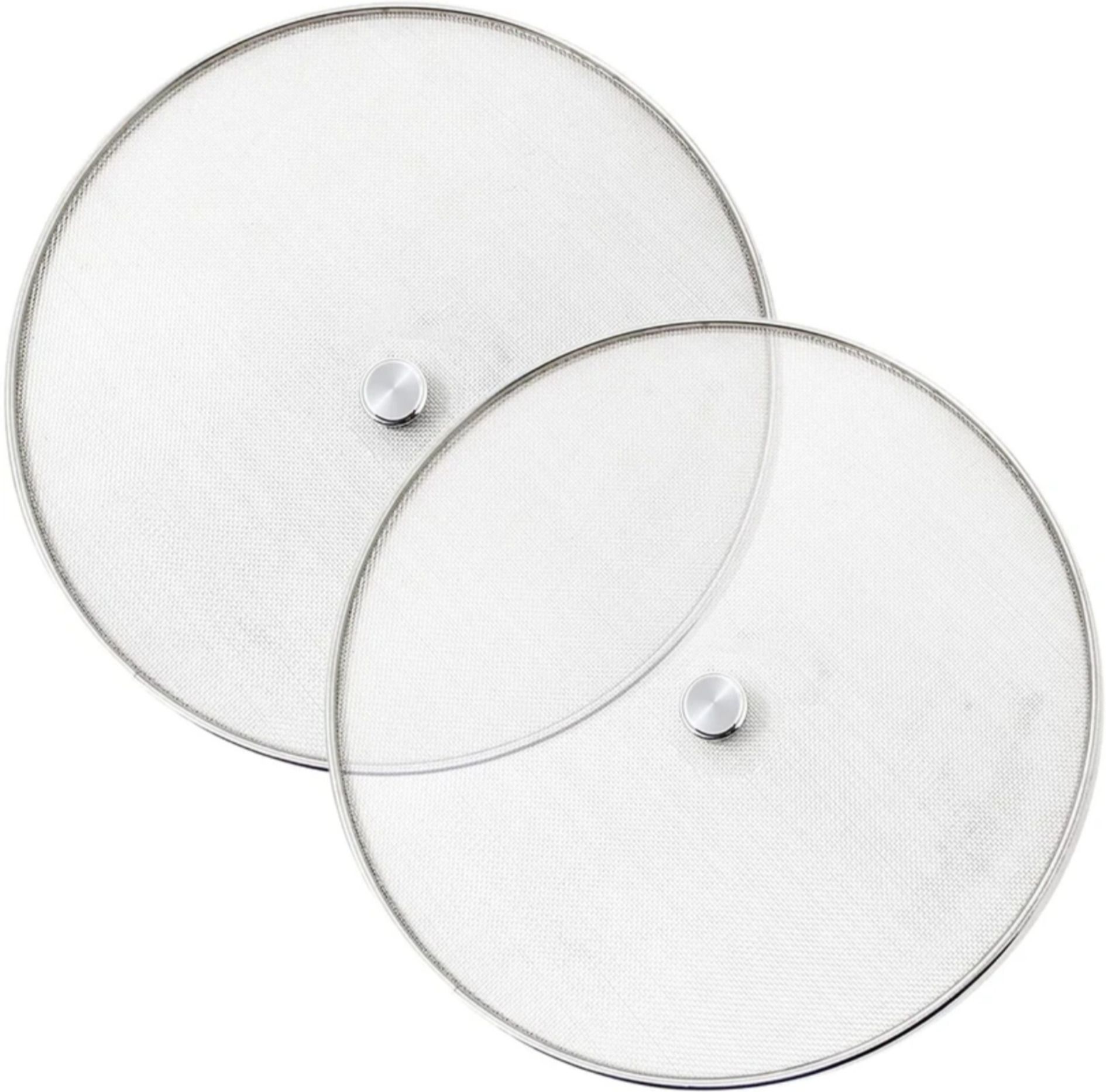 asha enterprises Stainless Steel Splatter Screen for Frying Pan-PACK-2 10 inch Lid Set, Pack of 2-picture-19