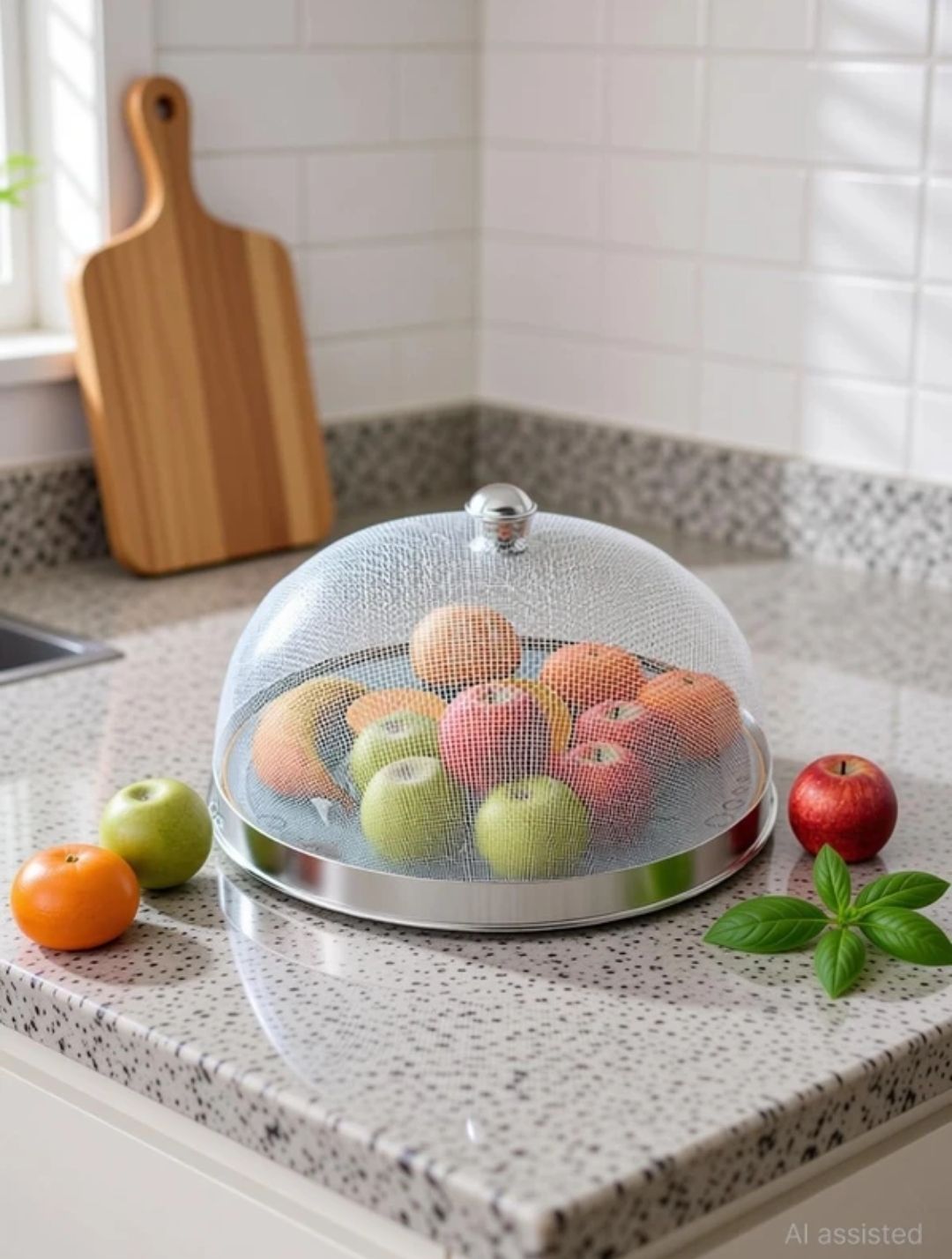 Stainless Steel Dome cover Multipurpose Food Cover Lid for kitchen 10 inch Lid, Pack of 1-image-40