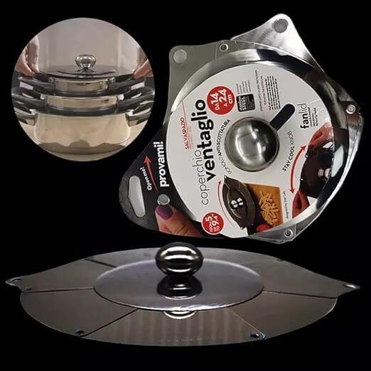 Adjustable Stainless Steel Case Multipurpose Folding Lid 12 inch Lid-image-24