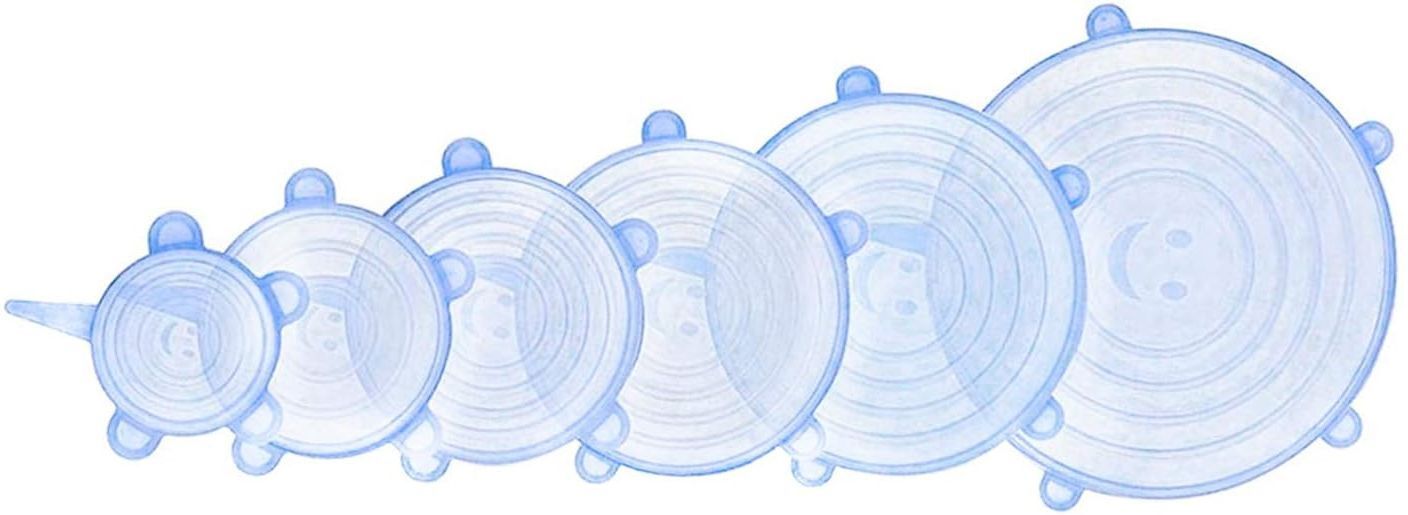 ablue clipper Reusable Silicone Stretch Lids for Bowl,Cup,Pot,Pan,Dish, Food Covers, Flexible 8.07 inch, 6.5 inch, 5.71 inch, 4.53 inch, 3.74 inch, 2.56 inch Lid Set, Pack of 1-picture-10