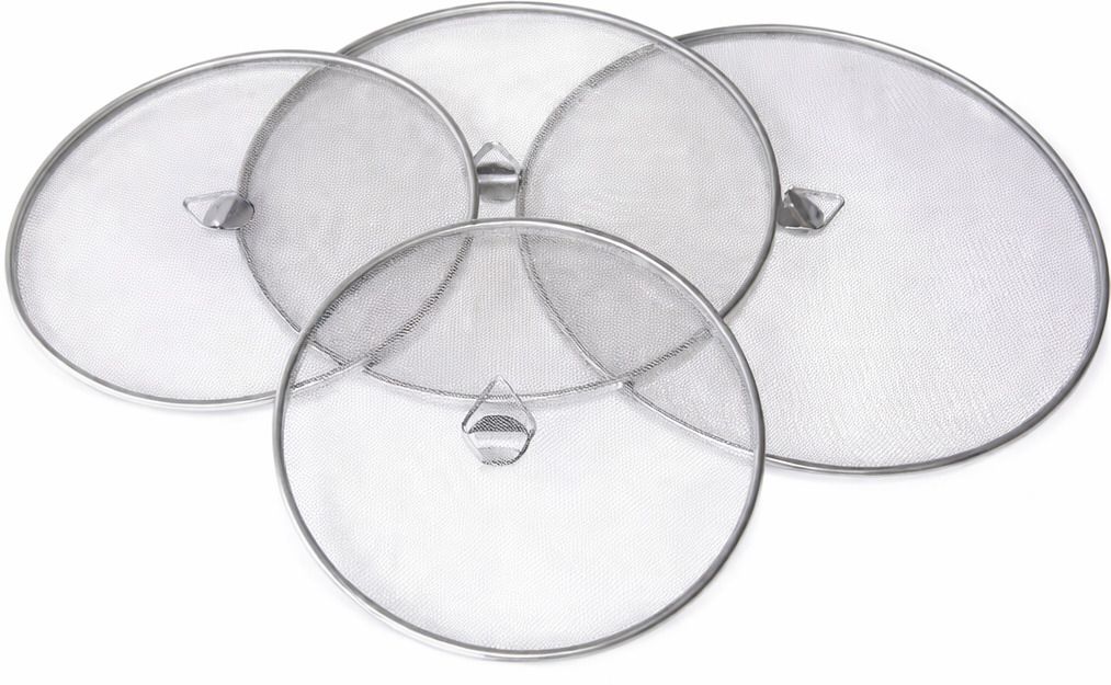 Stainless Steel Food Cover/Milk Cover Jali/Steel Jali/Multipurpose Net Lid Set 9 inch, 8 inch, 7 inch, 6 inch Lid Set, Pack of 4-image-29
