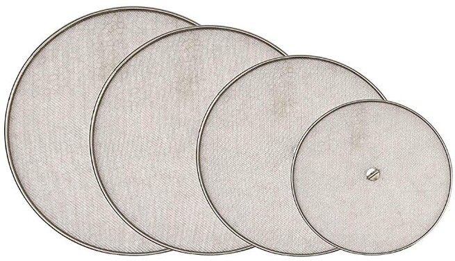 veeram Stainless Steel Splatter Guard Set 7.87 inch, 9.84 inch, 11.02 inch, 12.6 inch Lid Set, Pack of 4-picture-23