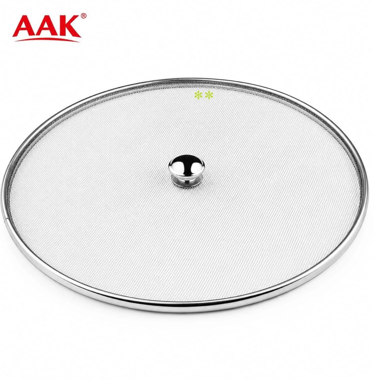 aak Stainless Steel Food Screen Cover 25 cm Mesh Lid 25 inch Lid, Pack of 1-picture-15
