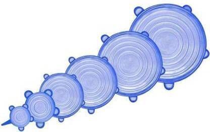 ablue clipper Silicone Stretch Lids and Covers Set 8 inch Lid Set, Pack of 6-picture-9