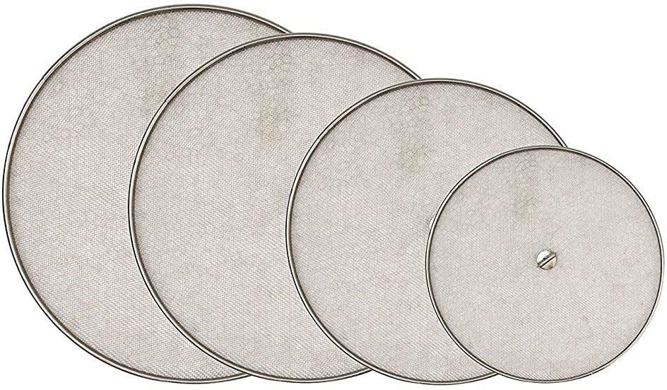 fast mart Kitchen Mesh Covers for Cooking, Food Protection 6 inch, 7 inch, 8 inch, 9 inch Lid Set, Pack of 4-picture-0
