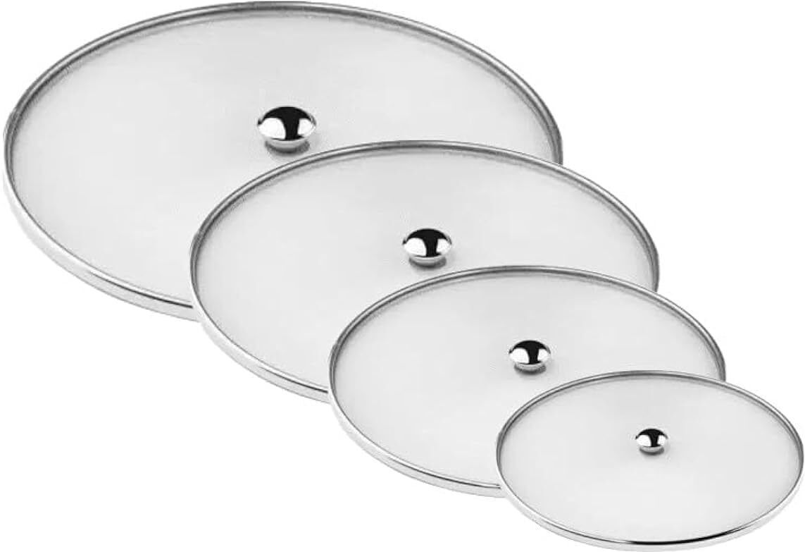 Food Sealing Clips & Lids Stainless Steel Net Cover Food Cover/Milk cover/ Multi 6 inch, 7 inch, 8 inch, 9 inch Lid Set