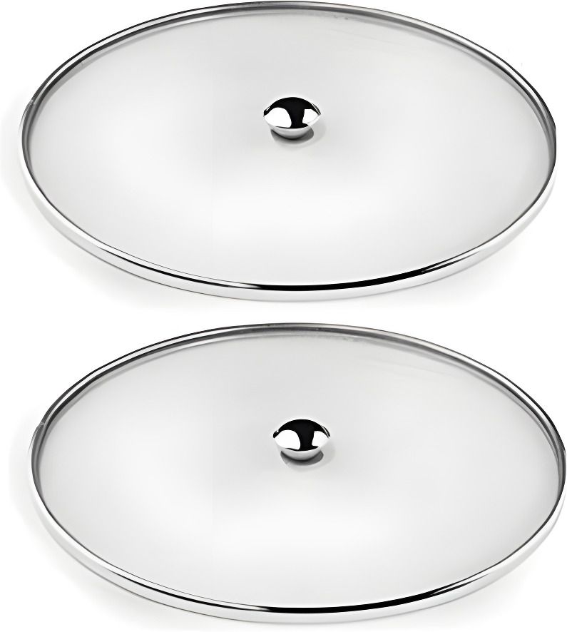 Stainless Steel Food Cover Milk Cover Net Lids Jali Multipurpose 9 inch Lid Set, Pack of 2-image-11
