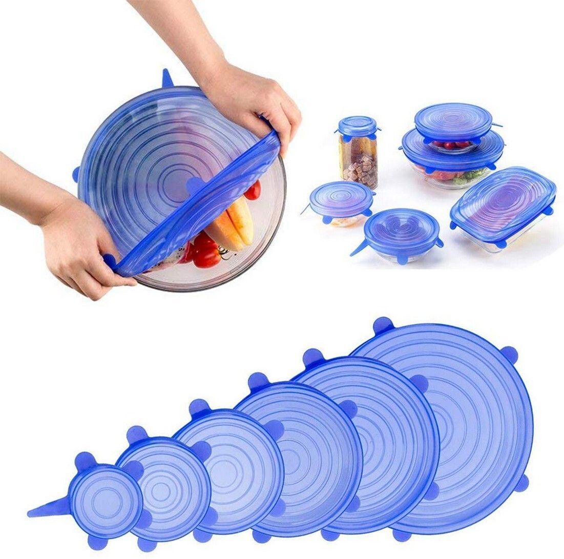 ablue clipper Silicone Reusable Cover Lids Seal for Bowls Dishes Utensils Glass Flexible K0 2.56 inch, 3.74 inch, 4.53 inch, 5.71 inch, 6.5 inch, 8.07 inch Lid Set, Pack of 6-picture-18