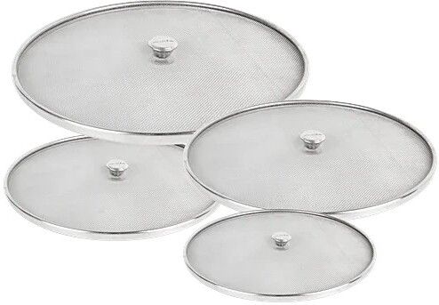 Stainless Steel Net Cover Steel Jali 9 inch, 8 inch, 7 inch, 6 inch Lid Set of 4 23 inch, 20 inch, 17 inch, 15 inch Lid Set, Pack of 4-image-35