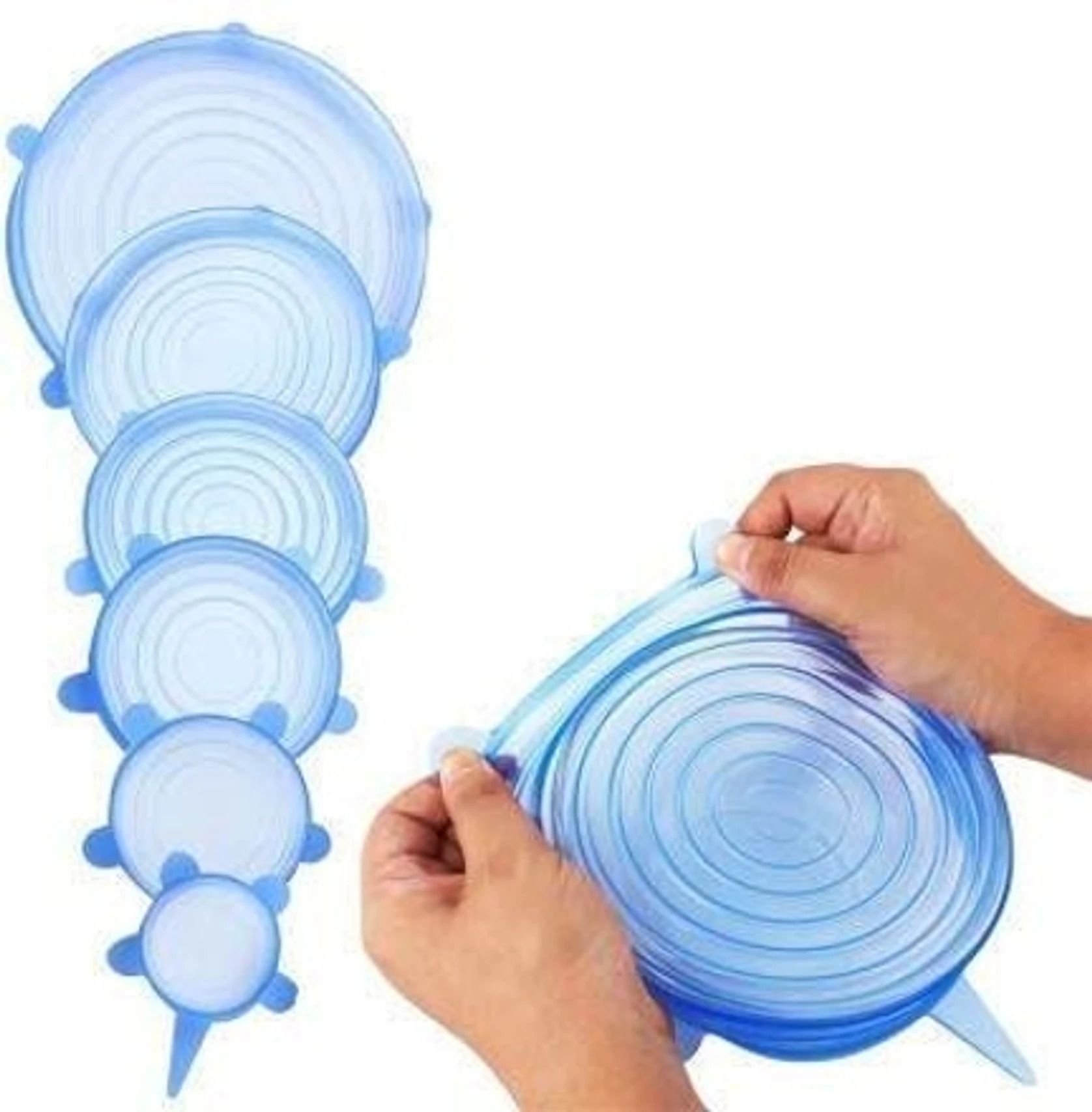 oneklix Silicon Lids Covers Flexible & Stretchable Lids Cover for Bowls (Set of 12) 2.6 inch, 3.8 inch, 4.5 inch, 5.7 inch, 6.5 inch, 8.3 inch Lid Set, Pack of 1-picture-41