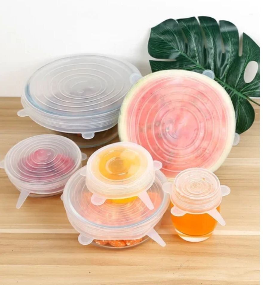 ablue clipper Stretchable Food Saver Dishwasher Bowl Covers Reusable Silicone Stretch Lids 8.3 inch Lid Set, Pack of 6-picture-36